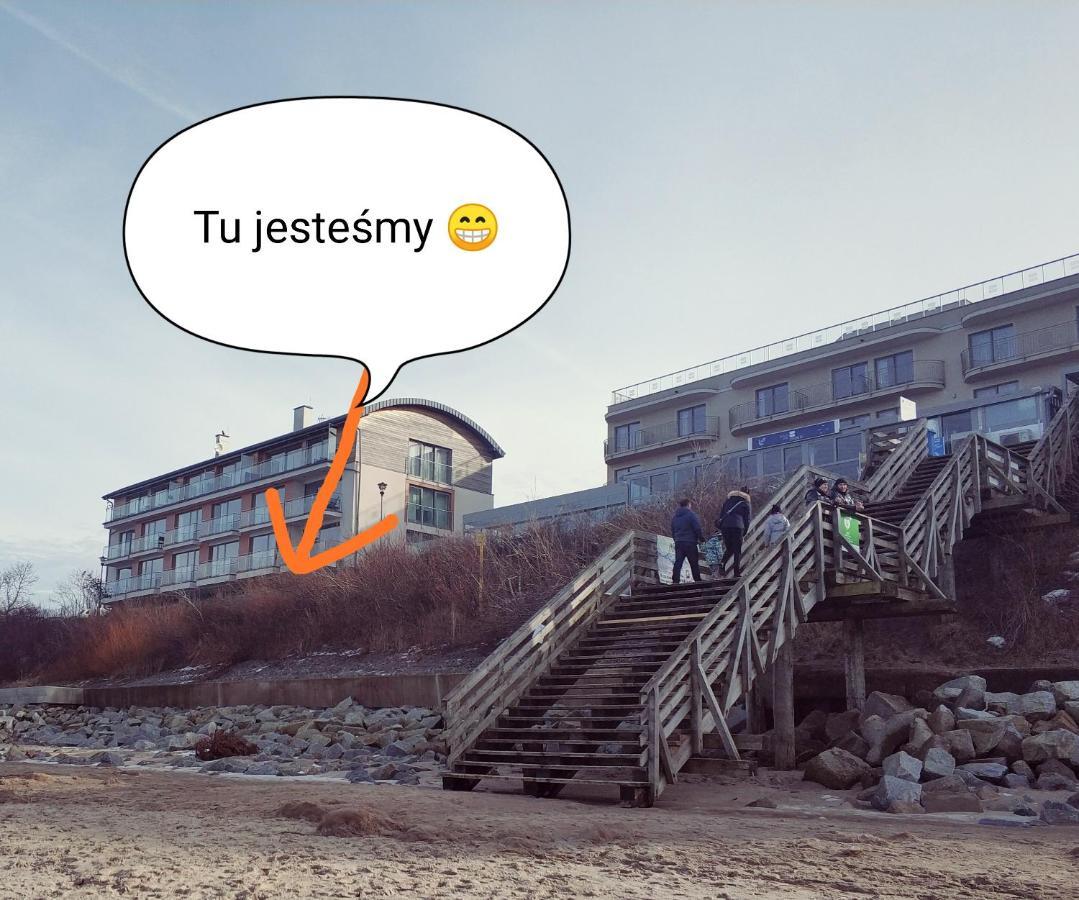 Na Klifie Cafe Apartament Ustronie Morskie Esterno foto