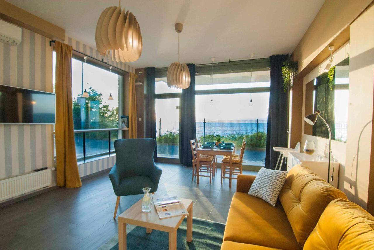 Na Klifie Cafe Apartament Ustronie Morskie Esterno foto
